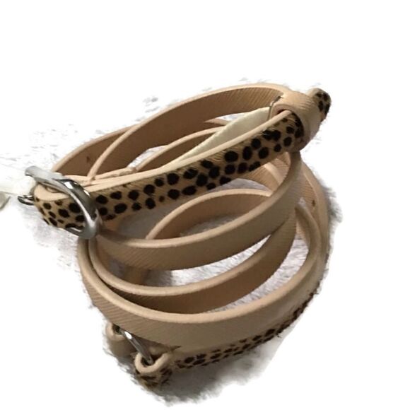 Old Navy Leopard Calf Hair Belt - Picture 6 of 6